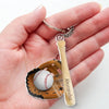 Every Strike Brings Me Closer To The Next Home Run - Family Personalized Custom Shaped Acrylic Keychain - Gift For Family Members, Sport Lovers, Sport Players