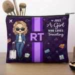 Life Is More Fun When I Travel - Travel Personalized Custom Cosmetic Bag - Holiday Vacation Gift, Gift For Women, Girls, Travel Lovers
