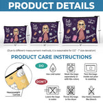 Work Hard Travel Hard - Travel Personalized Custom Cosmetic Bag - Holiday Vacation Gift, Gift For Travel Lovers