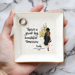 Be Proud Of This Moment, You Earned It - Family Personalized Custom Jewelry Dish - Graduation Gift For Daughter, Sister, Granddaughter
