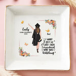 Congratulations On Graduating, We Are So Proud - Family Personalized Custom Jewelry Dish - Graduation Gift For Dad, Brothers, Sisters