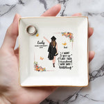Congratulations On Graduating, We Are So Proud - Family Personalized Custom Jewelry Dish - Graduation Gift For Dad, Brothers, Sisters