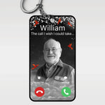 Custom Photo The Call I Wish I Could Take - Memorial Personalized Custom Shaped Acrylic Keychain - Sympathy Gift For Family