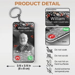 Custom Photo The Call I Wish I Could Take - Memorial Personalized Custom Shaped Acrylic Keychain - Sympathy Gift For Family