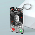 Custom Photo The Call I Wish I Could Take - Memorial Personalized Custom Shaped Acrylic Keychain - Sympathy Gift For Family