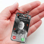 Custom Photo The Call I Wish I Could Take - Memorial Personalized Custom Shaped Acrylic Keychain - Sympathy Gift For Family
