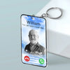 Custom Photo Loving You Forever - Memorial Personalized Custom Shaped Acrylic Keychain - Sympathy Gift For Family Members
