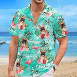 Custom Photo Ready To Go To The Beach - Dog & Cat Personalized Custom Unisex Tropical Hawaiian Aloha Shirt - Summer Vacation Gift, Gift For Dog Lovers, Pet Lovers
