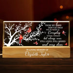 Your Light Will Never Fade - Memorial Personalized Custom Acrylic Letters 3D LED Night Light - Sympathy Gift For Family