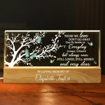Your Light Will Never Fade - Memorial Personalized Custom Acrylic Letters 3D LED Night Light - Sympathy Gift For Family