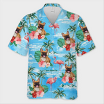 Custom Photo Beach More Worry Less - Dog & Cat Personalized Custom Unisex Tropical Hawaiian Aloha Shirt - Summer Vacation Gift, Birthday Gift For Kids, Cat Lovers