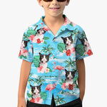 Custom Photo Beach More Worry Less - Dog & Cat Personalized Custom Unisex Tropical Hawaiian Aloha Shirt - Summer Vacation Gift, Birthday Gift For Kids, Cat Lovers
