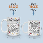 Family Means Nobody Gets Left Behind Or Forgotten - Family Personalized Custom 3D Inflated Effect Printed Mug - Gift For Family