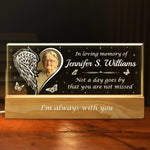 Custom Photo The Loss Is Immeasurable, But So Is The Love Left Behind - Memorial Personalized Custom Acrylic Letters 3D LED Night Light - Sympathy Gift For Family