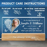 Custom Photo The Loss Is Immeasurable, But So Is The Love Left Behind - Memorial Personalized Custom Acrylic Letters 3D LED Night Light - Sympathy Gift For Family
