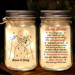 Life Is Better With True Friends - Bestie Personalized Custom Mason Jar Light - Gift For BFF, Best Friends, Bestie