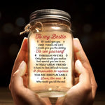 Life Is Better With True Friends - Bestie Personalized Custom Mason Jar Light - Gift For BFF, Best Friends, Bestie