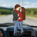 Every Day With You Is The Best Day Of My Life - Couple Personalized Custom Car Ornament - Acrylic Custom Shaped - Gift For Couple