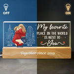 The Best Things In Life Are Better With You - Couple Personalized Custom Acrylic Letters 3D LED Night Light - Gift For Husband, Wife, Couple