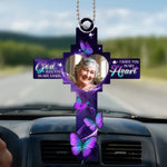Custom Photo You Will Always Hold A Special Place In My Heart - Memorial Personalized Custom Car Ornament - Acrylic Custom Shaped - Sympathy Gift For Family