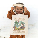 The Legend Has Retired - Personalized Custom Tote Bag - Appreciation, Retirement Gift For Retirees, Coworkers, Friends