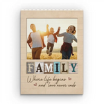 Custom Photo Together We Have It All - Family Personalized Custom Vertical Rectangle Shaped Building Brick Blocks - Gift For Family