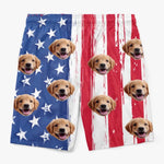 Custom Photo You, Me And The Sea - Dog & Cat Personalized Custom Tropical Hawaiian Aloha Men Beach Shorts - Summer Vacation Gift, Birthday Party Gift For Dog Lovers, Dog Dads