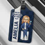 Go With Me, Collect Moments, Not Things - Travel Personalized Custom Luggage Tag - Holiday Vacation Gift, Gift For Women, Travel Lovers