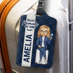 Go With Me, Collect Moments, Not Things - Travel Personalized Custom Luggage Tag - Holiday Vacation Gift, Gift For Women, Travel Lovers