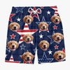 Custom Photo Certified Aquaholic - Dog & Cat Personalized Custom Tropical Hawaiian Aloha Men Beach Shorts - Summer Vacation Gift, Birthday Party Gift For Pet Owners, Pet Lovers