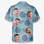 Custom Photo Best Papa Ever - Family Personalized Custom Unisex Tropical Hawaiian Aloha Shirt - Summer Vacation Gift, Gift For Dad, Grandpa, Papa