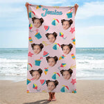 Custom Photo This Summer Is Special And Unforgettable - Family Personalized Custom Beach Towel - Summer Vacation Gift For Kids, Brothers, Sisters