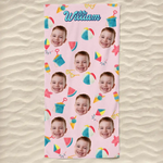 Custom Photo This Summer Is Special And Unforgettable - Family Personalized Custom Beach Towel - Summer Vacation Gift For Kids, Brothers, Sisters