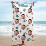 Custom Photo This Summer Is Special And Unforgettable - Family Personalized Custom Beach Towel - Summer Vacation Gift For Kids, Brothers, Sisters