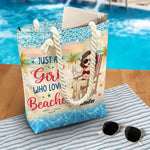 Friends, Sun, Sand And Sea, That Sounds Like A Summer To Me - Bestie Personalized Custom Beach Bag - Summer Vacation Gift For Best Friends, BFF, Sisters