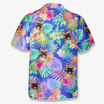 Custom Photo Running Towards The Sun - Dog & Cat Personalized Custom Unisex Tropical Hawaiian Aloha Shirt - Summer Vacation Gift, Gift For Dog Lovers, Pet Lovers