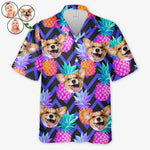 Custom Photo Fully Enjoy Tropical Summer Vibes - Dog & Cat Personalized Custom Unisex Tropical Hawaiian Aloha Shirt - Summer Vacation Gift, Gift For Dog Lovers