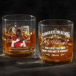 I Am Your Shot Of Whiskey - Couple Personalized Custom Whiskey Glass - Gift For Husband, Couple