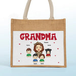 I'm A Professional Grandma - Family Personalized Custom Tote Gift Bags, Jute Tote Bags, Beach Bags - Gift For Grandma