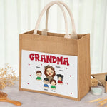 I'm A Professional Grandma - Family Personalized Custom Tote Gift Bags, Jute Tote Bags, Beach Bags - Gift For Grandma