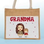 I'm A Professional Grandma - Family Personalized Custom Tote Gift Bags, Jute Tote Bags, Beach Bags - Gift For Grandma