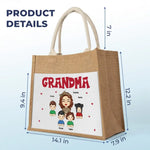 I'm A Professional Grandma - Family Personalized Custom Tote Gift Bags, Jute Tote Bags, Beach Bags - Gift For Grandma