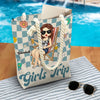 Beaches Booze Besties - Bestie Personalized Custom Beach Bag - Summer Vacation Gift For Best Friends, BFF, Sisters