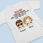 Thanks For Working Hard, So We Have A Better Life - Family Personalized Custom Unisex T-shirt, Hoodie, Sweatshirt - Gift For Dad