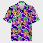 Custom Photo Catch The Wave - Dog & Cat Personalized Custom Unisex Tropical Hawaiian Aloha Shirt - Summer Vacation Gift, Gift For Dog Lovers
