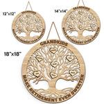 Grandkid Makes Retirement Even Sweeter - Personalized Shaped Wood Sign - Gift For Grandma, Grandpa