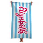 Gone To The Beach - Bestie Personalized Custom Beach Towel - Summer Vacation Gift, Birthday Pool Party Gift For Best Friends, BFF, Sisters