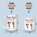 Custom Photo Our Family Stay Together And Forever - Family Personalized Custom Mug - Gift For Mom