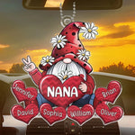 The Love Between You And Me Is Forever - Family Personalized Custom Car Ornament - Acrylic Custom Shaped - Gift For Grandma, Grandparent