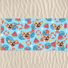 Custom Photo Sandy Paws, Salty Kisses - Dog 
& Cat Personalized Custom Beach Towel - Summer Vacation Gift, Birthday Pool Party Gift For Pet Owners, Pet Lovers
